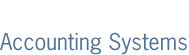 Accounting Systems